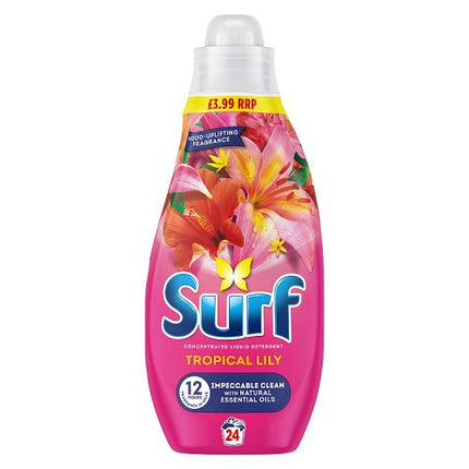 Surf Tropical Lily Laundry Liquid Detergent 24 Wash 648ml