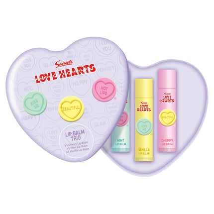 Swizzels Love Hearts Lip Balm Trio in Tin