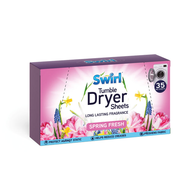 Swirl Spring Fresh Tumble Dryer Sheets x35