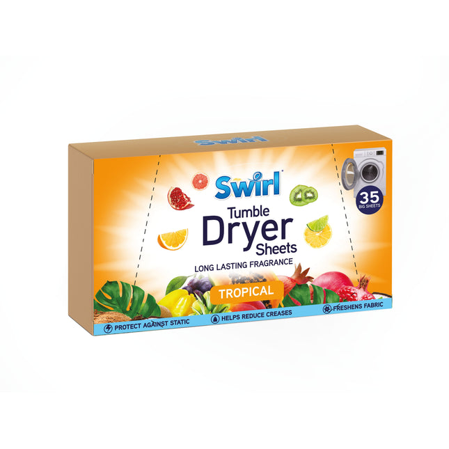 Swirl Tropical Tumble Dryer Sheets x35
