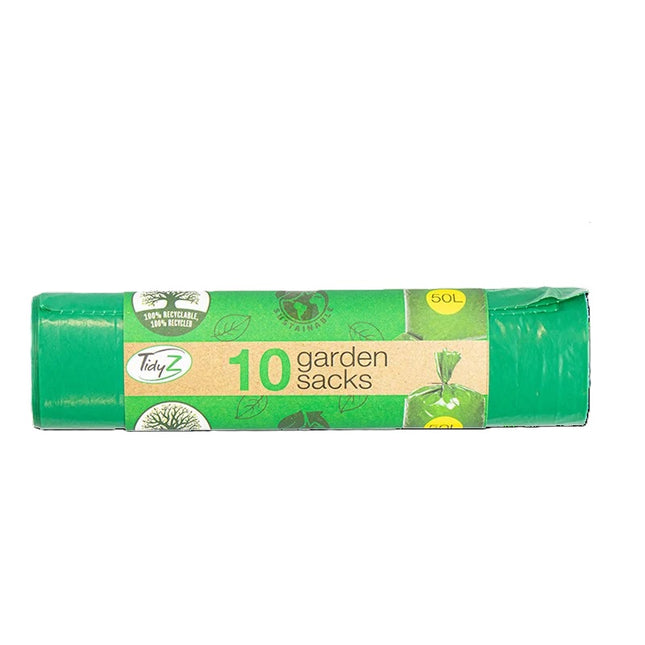 Tidyz Garden Sacks with Tie Handles 50 Litre X10