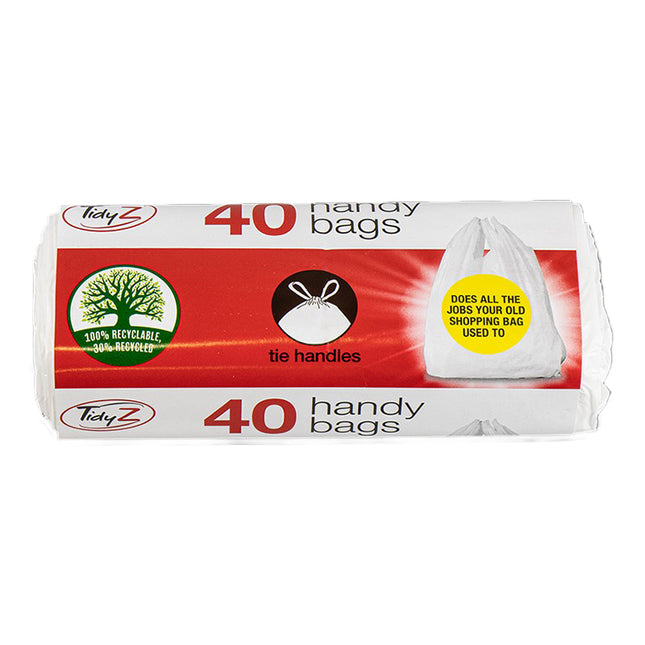 Tidyz 40 Tie Handles Handy Bags