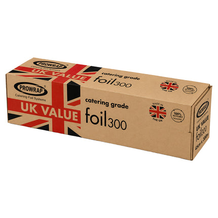 UK Value Catering Foil 300 Cutterbox 290mmx12m
