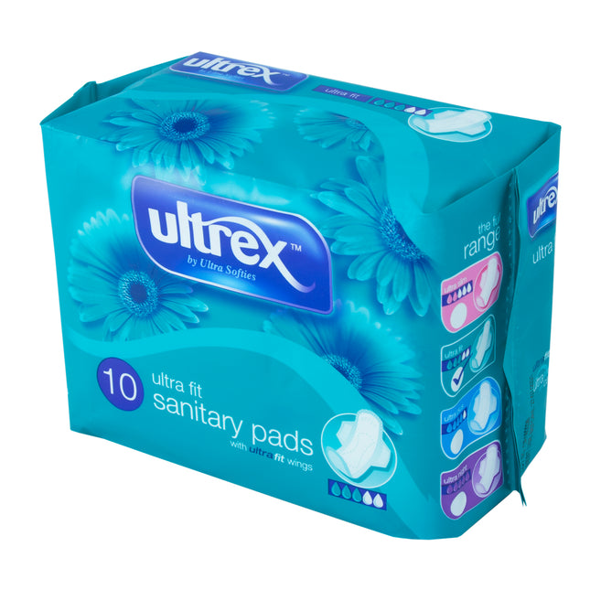 Ultrex Ultra Fit Sanitary Pads x10