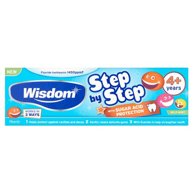 Wisdom Step-By-Step Toothpaste 4+Years 75ml