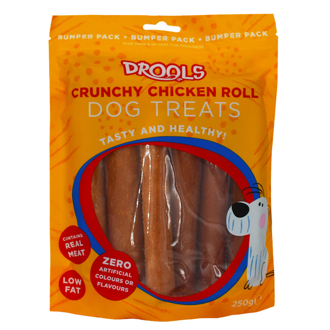 Crunchy Chicken Roll Dog Treat 250g