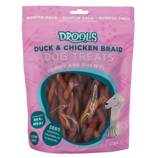 Duck & Chicken Braid Dog Treat 250g