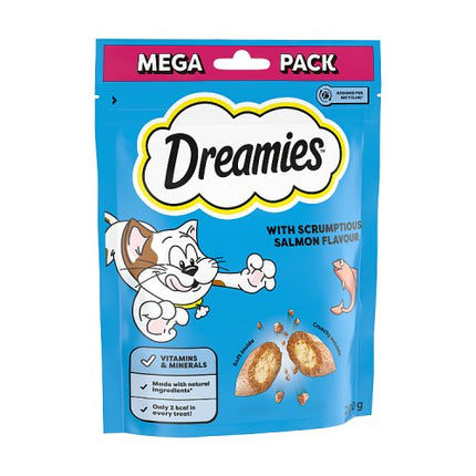 DREAMIES Cat Treats Salmon Flavour Mega Pack 200g