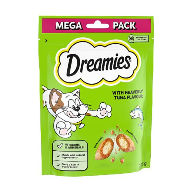 DREAMIES Cat Treats Tuna Flavour Mega Pack 200g