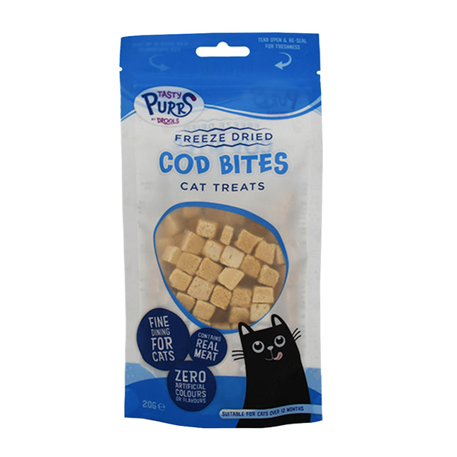 Freeze Dried Cod Bites Cat Treat 20g