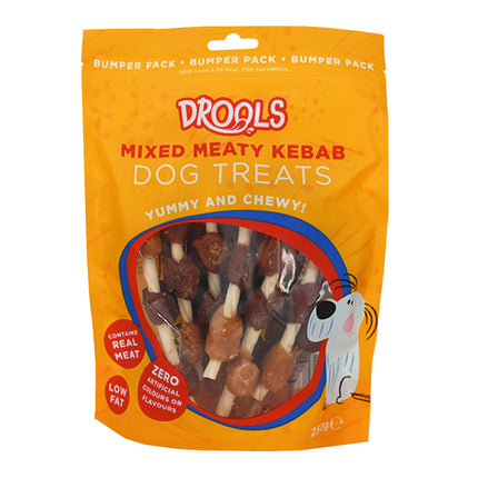 Mixed Meaty Kebab Dog Treats 250g