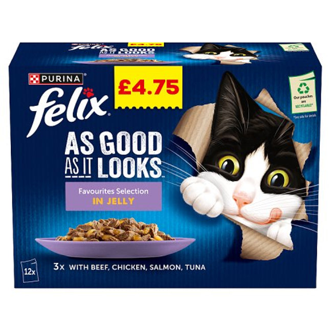 Felix As Good As It Looks Favourites Selection Wet Cat Food 12 x 85g pack