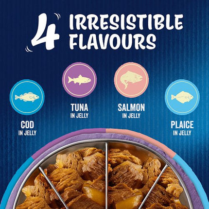 Felix As Good As It Looks Ocean Feasts Wet Cat Food 12 x 85g pack alternate view 2