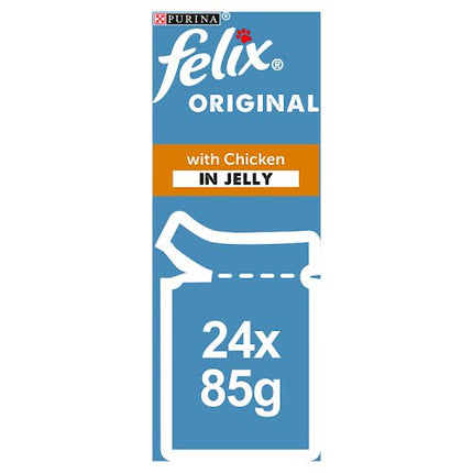 Felix Original Chicken in Jelly 85g PMP 3 for £1.39