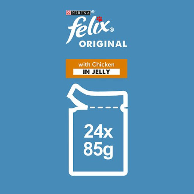 Felix Original Chicken in Jelly 85g PMP 3 for £1.39