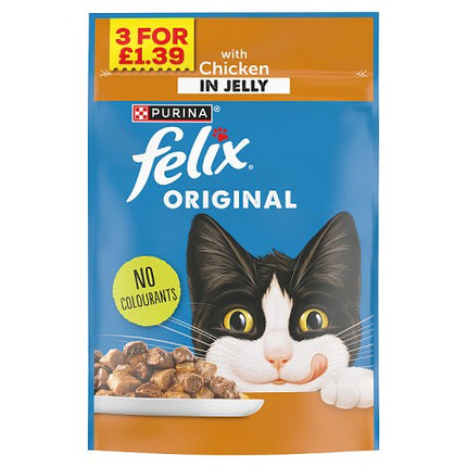 Felix Original Chicken in Jelly 85g Pmp 3 for 1 39