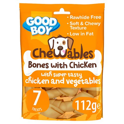 Good Boy Mini Chicken Bones Dog Treats 7 Pack 112g
