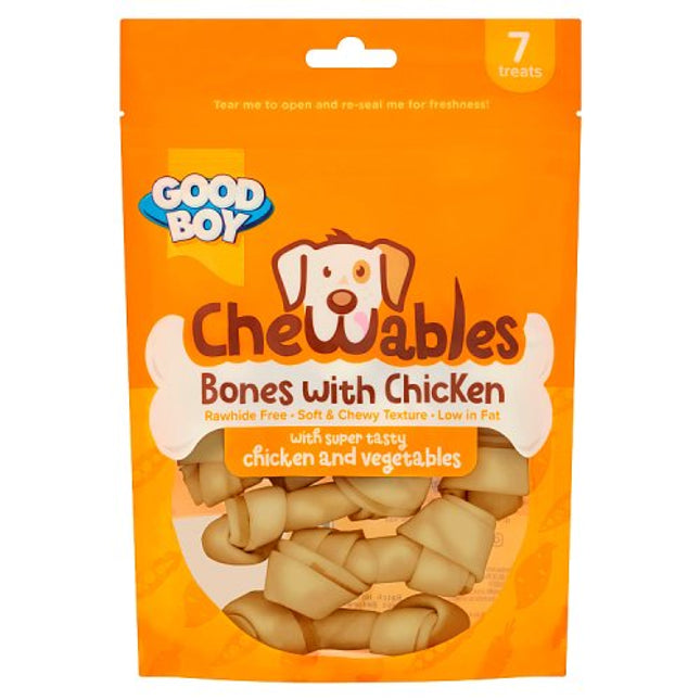 Good Boy Mini Chicken Bones Dog Treats 7 Pack 112g