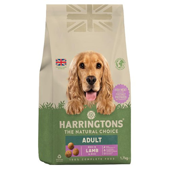 Harringtons Lamb & Rice Dry Adult Dog Food 1.7kg