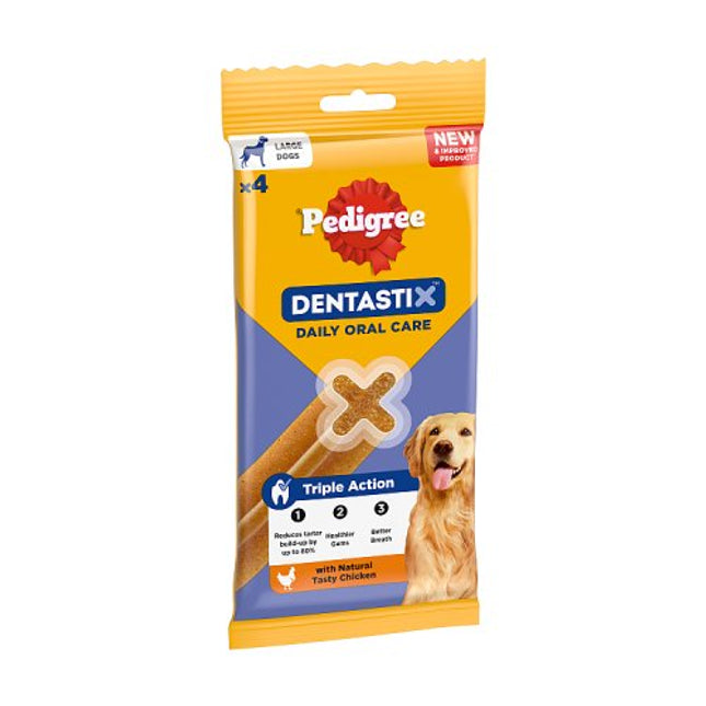 PEDIGREE DentaStix Dental Chews Large Dog 4 Sticks