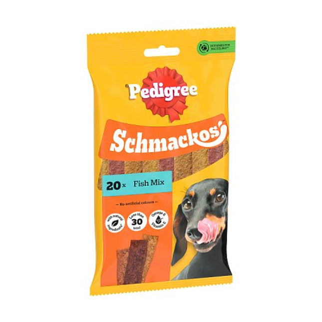 PEDIGREE Schmackos Dog Treats with Fish 20 Stick