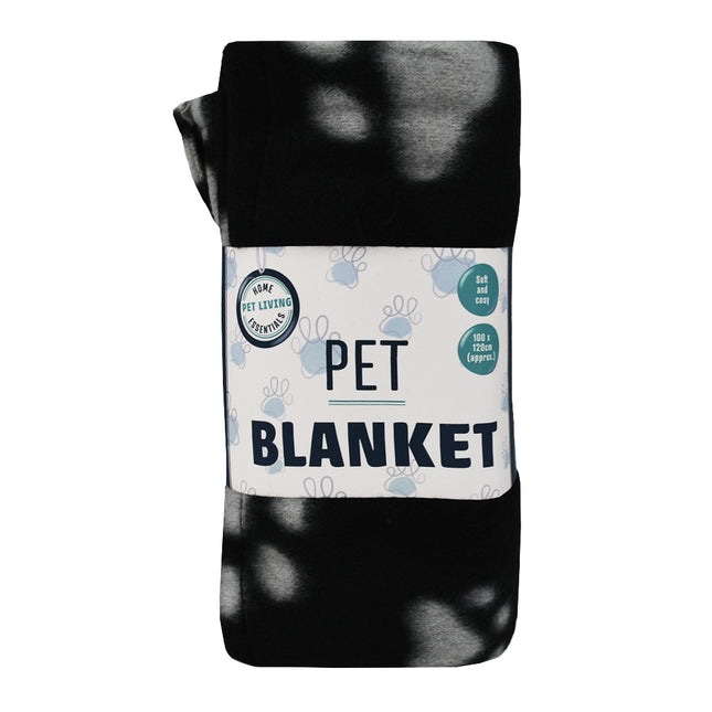 100x120cm Pet blanket - Black/Beige