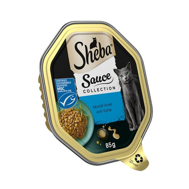 SHEBA Sauce Collection Cat Tray with Tuna 85g