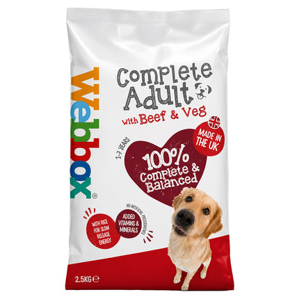 Webbox Dog Food- Beef & Vegetables 2.5kg