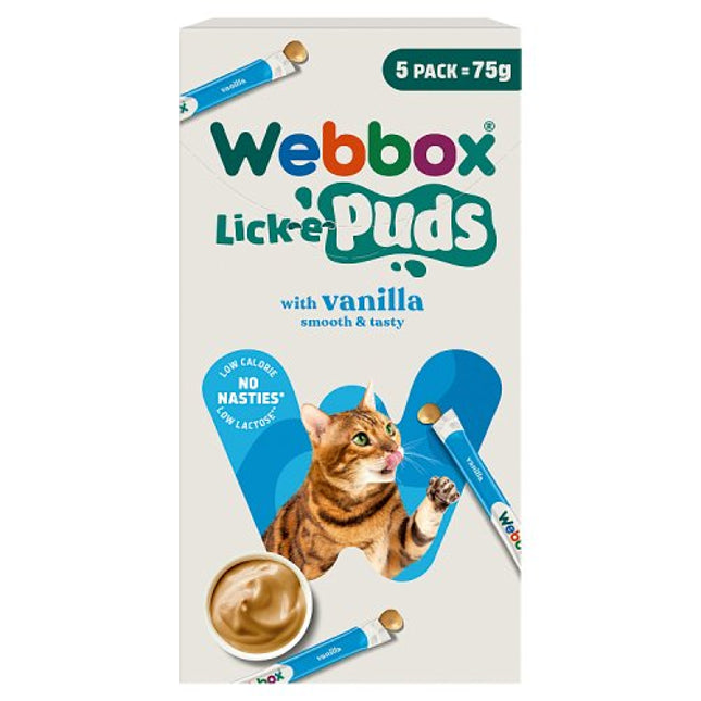 Webbox Lick e Puds - Vanilla 5pk