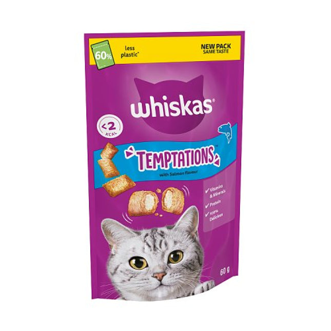 WHISKAS Temptations Cat Salmon Flavour 60g