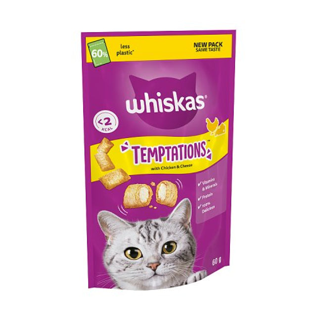 WHISKAS Temptations Cat Chicken & Cheese 60g