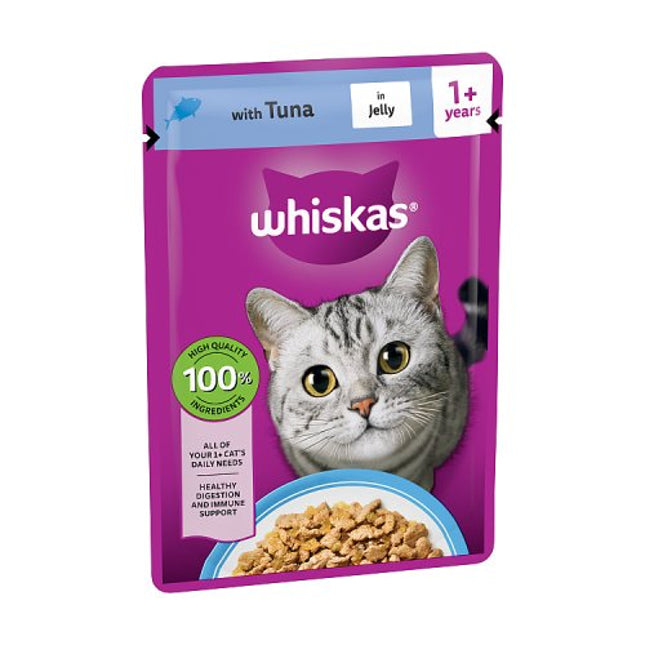 Whiskas 1+ Pouches with Tuna in Jelly 85g