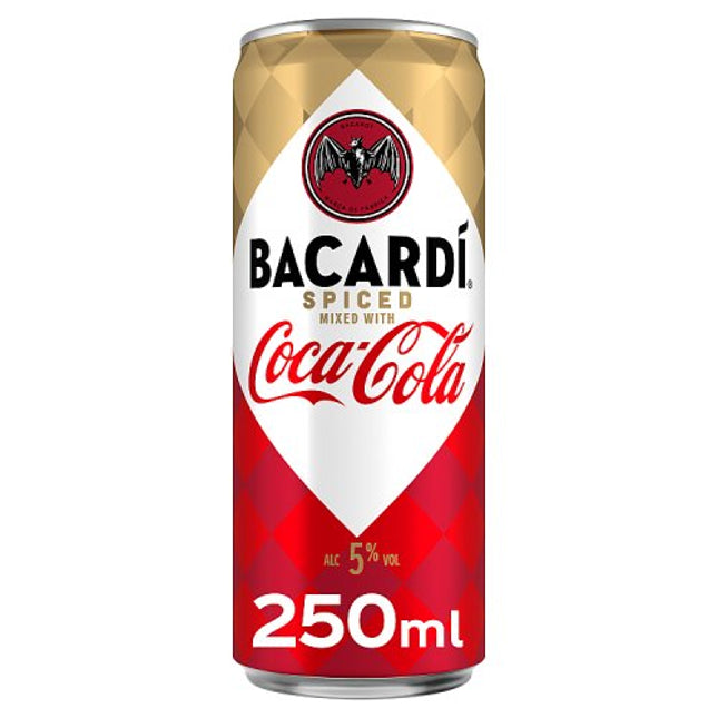 Bacardi Pre-Mixed Spiced & Cola Can 250ml