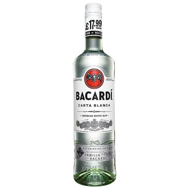 Bacardi Carta Blanca White Rum 70cl £17.99