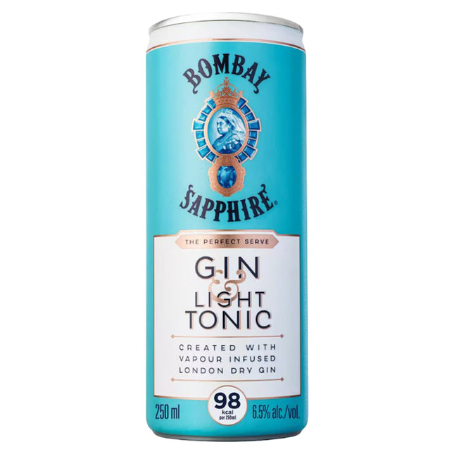 Bombay Sapphire & Light Tonic Can 250ml