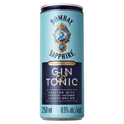 Bombay Sapphire & Tonic Can 250ml