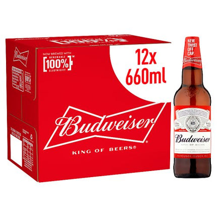 Budweiser Beer Bottle 660ml
