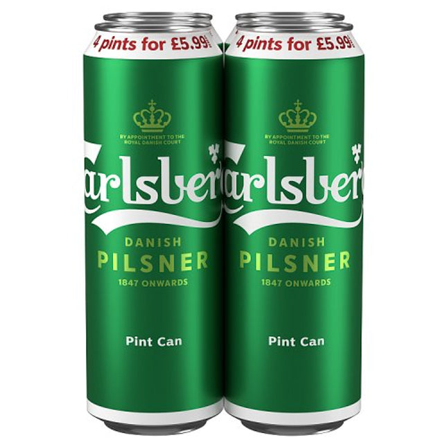Carlsberg Pint Can 4 x 568ml £5.99