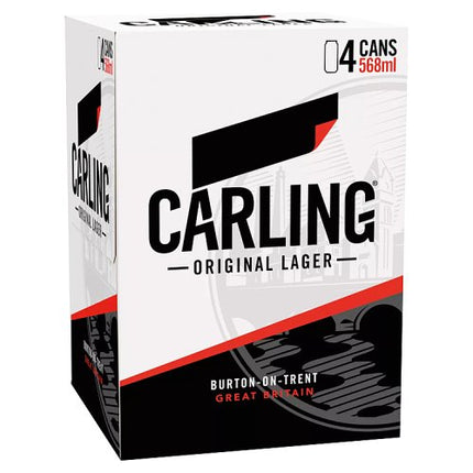 Carling Lager Pint Can 4 x 568ml