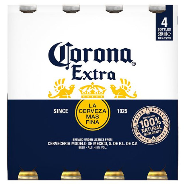 Corona Extra 330ml Bottle 4 pack