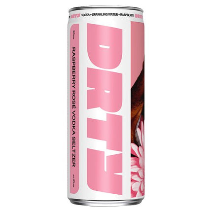 DRTY Raspberry Rosé Vodka Seltzer Ready to Drink 330ml Can