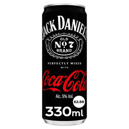 Jack Daniel's & Coca Cola Can 12x330ml £2.59