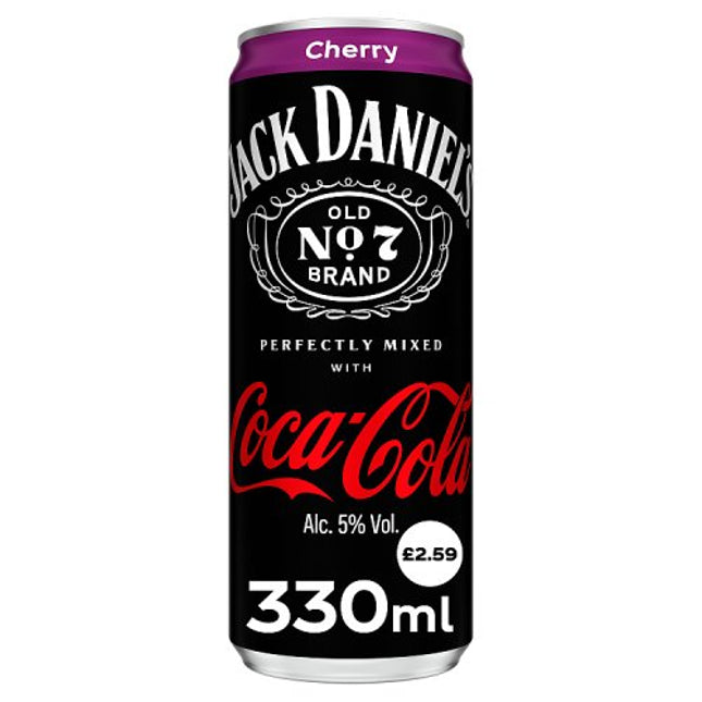 Jack Daniel's & Coca-Cola Cherry 12x330ml £2.59