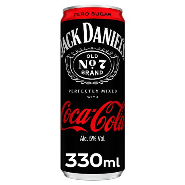 Jack Daniel's and Coca-Cola Zero 330ml