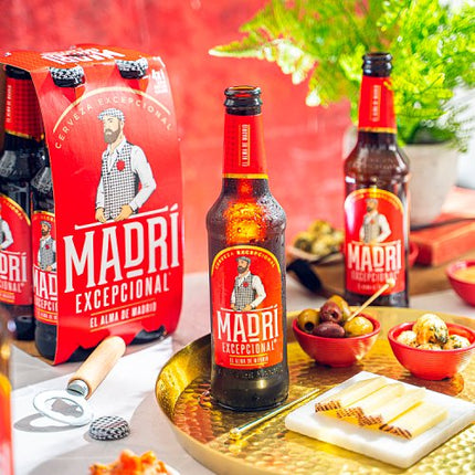 Madri Excepcional Lager 4x330ml Bottles