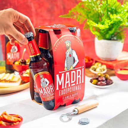 Madri Excepcional Lager 4x330ml Bottles