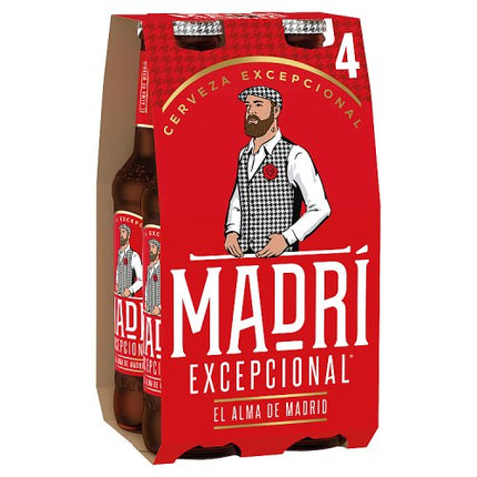 Madri Excepcional Lager 4x330ml Bottles