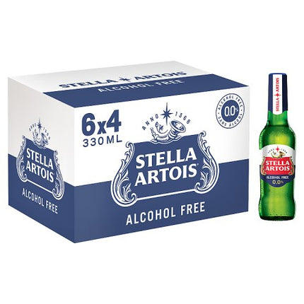 Stella Artois 0.0% Alcohol Free Beer Bottle 4 x 330ml