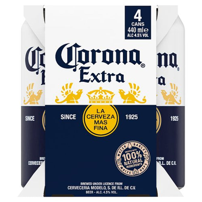 Corona Extra 440ml  Can 4 pack