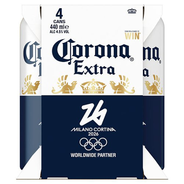 Corona Extra 440ml  Can 4 pack